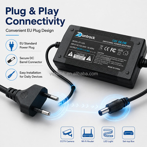 Vetek 12V 5A Power <b>Adapter</b> with DC 5A EU Plug and 3.5mm Output for 12V 5A Electronic Products - Product Image 3