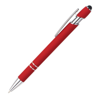 Bolígrafo Promocional de Aluminio con Punta Táctil de Goma Suave para Pantallas Táctiles, 1.0mm, Logotipo Personalizado, Regalo Económico para Teléfono Móvil