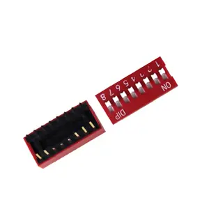 ((Alta qualità)) DS1040-08RN componente elettronico nuovo e originale 8Bit rosso plug DIP switch ROHS DS1040-08RN