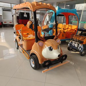 Voitures électriques de tourisme de style dessin animé personnalisables neuves de la marque HKBG >8 places Batterie au plomb pour parcs d'attractions aéroports - Product Image 2