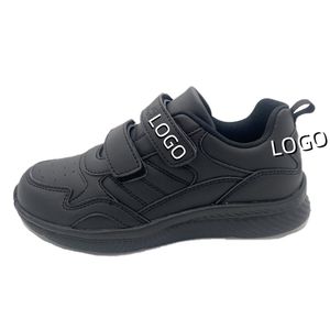 <span class=keywords><strong>Scarpe</strong></span> da Skate Casual per Bambini con Logo Personalizzato <span class=keywords><strong>Scarpe</strong></span> per Studenti in PU Nero di Alta Qualità <span class=keywords><strong>Scarpe</strong></span> per il Ritorno a Scuola - Product Image 1