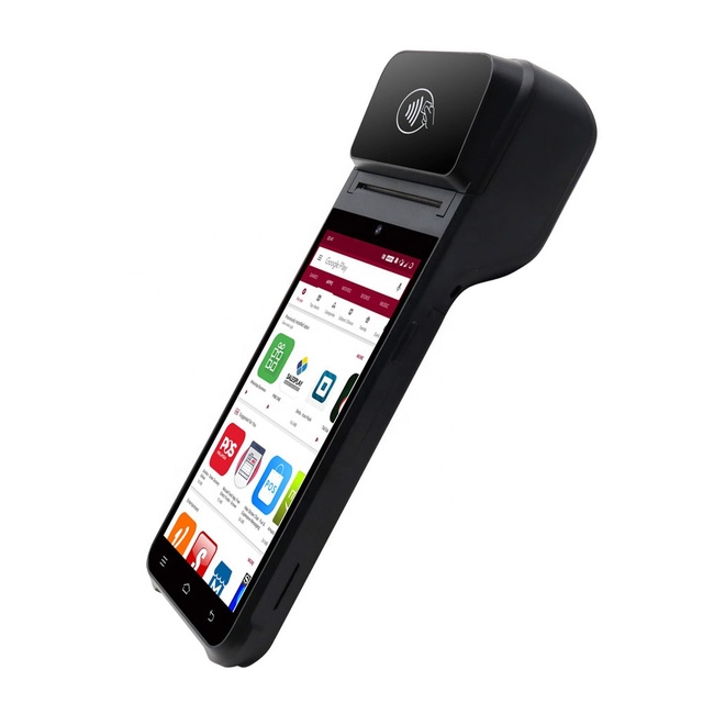Rugged Mobile PDA with Touch Screen Thermal Printer NFC Reader for Ticketing Pos System