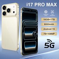 Original 17 Pro Max 5G 7.3 Pulgadas 16GB+1TB CPU Octa Core Cámara Trasera de 108MP LTE Celular Inglés