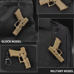 High Quality Portable Keychain <strong>Mini</strong> Pistol Shape Tactical Keychain Model Metal Plastic <strong>Keyring</strong> - Product Image 2