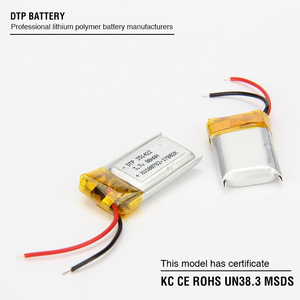 OEM 3.7V <span class=keywords><strong>80mAh</strong></span> 리포 리튬 폴리머 충전식 배터리 셀 3.7V 파우치 리튬 이온 리튬 폴리머 배터리 가전제품 장난감용 - Product Image 6