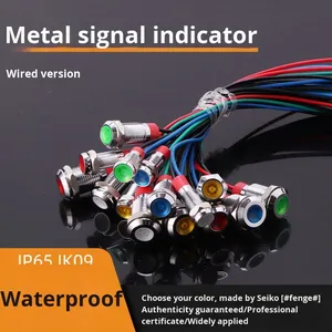 6/8/10/12/16/19/22mm kim loại tín hiệu chỉ số ánh sáng Dây đeo không thấm nước dây/Vít Chân/Hàn - Product Image 4