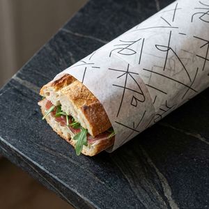 Custom Printed Food Grade Bread Grease-Proof <b>Paper</b> Sandwich Burger Burrito Package with Logos Greaseproof <b>Wrapping</b> <b>Paper</b> - Product Image 1