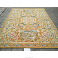 Tapis Savonnerie en laine nouée à la main de luxe 6x9 Cour française Tapis de palais royal européen de la France faits à la main par l'usine chinoise