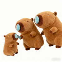Peluches Capybara Brodées Mignonnes en Gros (20-50 cm) – Matière Douce, Soulagement du Stress, Doublure en Maille, Idéal pour Anniversaire Créatif