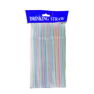 Pajitas desechables artísticas de fábrica, pajitas coloridas para refrescos y leche de soja, pajitas flexibles. - Product Image 5