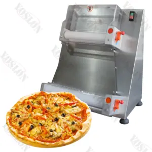 Machine commerciale de presse de pâte à pizza de main de YOSLON RTS/presse manuelle d'aplatissement de pâte à pizza de main