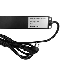 1U 8 Ports Alliage D'aluminium Shell Rack Armoire Unité De Distribution D'alimentation PDU Socket Thaïlande 250V 16A