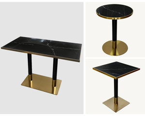 Ánh sáng sang trọng đơn giản bàn đá phiến đàm phán tiếp tân gỗ kiểu phương Tây cho các nhà hàng phương Tây cửa hàng trà sữa cửa hàng tráng miệng làm đẹp - Product Image 5