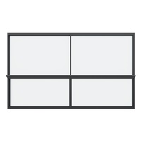 Ventana Corredera Horizontal Posmoderna Personalizada de Dos Vías, Ventana Corredera de Vidrio Insonorizada para Balcón con Sellado de Aleación de Aluminio