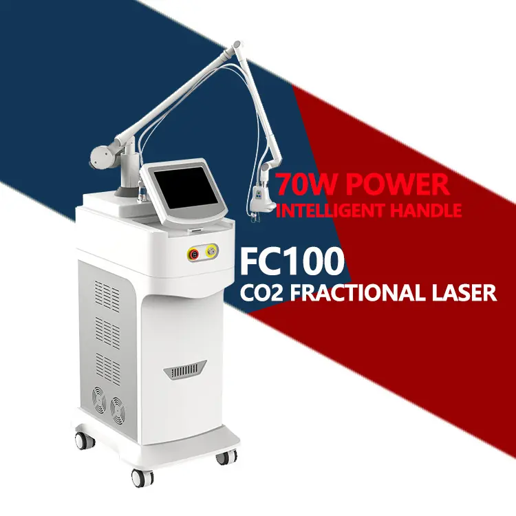 Laser Co2 fractionnel Ce médical 70W 10600Nm raffermissement de la peau Laser acné cicatrice enlèvement Co2 Laser fractionnel Machine