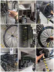 Roues de vélo de course sur route en fibre de <span class=keywords><strong>carbone</strong></span> légères de haute qualité 700C avec frein à disque, <span class=keywords><strong>jante</strong></span> tubeless pour <span class=keywords><strong>BMX</strong></span> et cruisers - Product Image 6