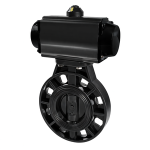 Vanne papillon pneumatique à retour de ressort Vanne papillon à commande pneumatique Siège en EPDM - Product Image 2