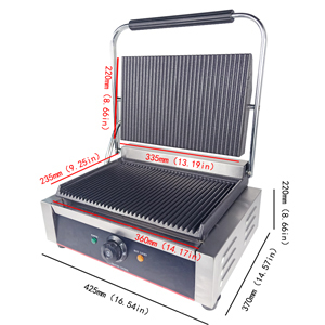 Liquidación: Parrilla Eléctrica de Contacto con Control Preciso de Temperatura y Fácil de Limpiar, Ideal para Cocinas Grandes - Product Image 6