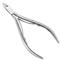 Coupe-ongles professionnel durable, nouveau design, en acier inoxydable, pince à cuticules pratique à double ressort pour les doigts