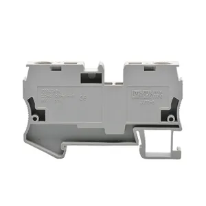 JUT3-6 ST6 Din Rail Spring cage Terminal Block,Electric din rail terminal block