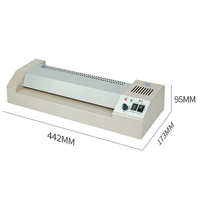 Machine à Plastifier Photo Professionnelle LM-320 4 Rouleaux, Plastifieuse à Chaud et à Froid pour Film Pochettes A3 A4