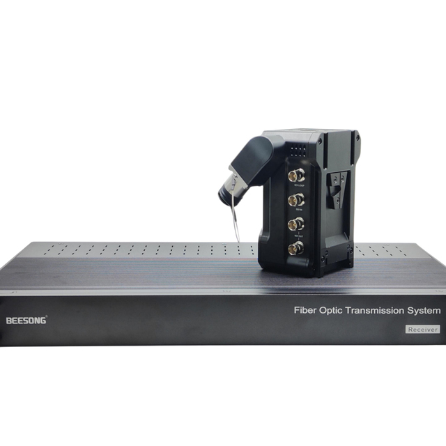 BEESONG BS-E12 12G-SDI to Fiber Optic Transceiver with PGM LOOPOUT SMPTE Fiber Connector for Electronic Field Production