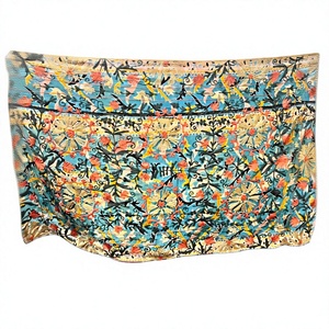 Traditional Floral Suzani Kantha Sofa Cover Handcrafted Nonwoven 100% Cotton Multicolor Embroidered Artisan - Product Image 4