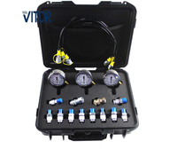 High-quality Hydraulic Pressure Gauge Set (3 Pieces)-Pressure Diagnostic Tool for Excavator Pressure Measurement 6-Month