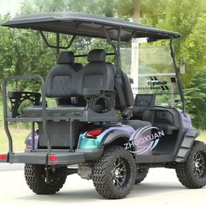 Voiturette de golf de luxe 3-4 places tout-terrain électrique pour complexe hôtelier, véhicule de transport touristique, navette pour zones scéniques extérieures, utilisation quotidienne - Product Image 5