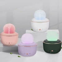 Diffuseur d'arômes créatif en forme de coquille 150ML Lumière nocturne colorée Humidificateur d'air Fonction de minuterie Diffuseurs d'aromathérapie à huile essentielle