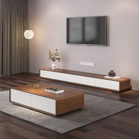Meuble TV Minimaliste Moderne, Style Nordique Simple, Ensemble de Meubles de Salon, Meubles TV en Bois Design