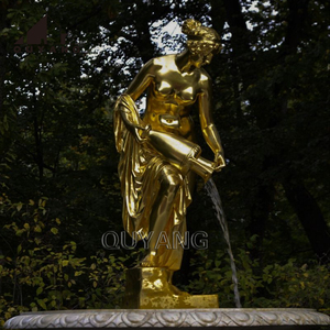 Fuente de Agua Decorativa de Bronce Fundido a Tamaño Real con Mujer Bailando y Base de Mármol para Exteriores, Hoteles, Villas y Espacios Públicos, Marca QUYANG - Product Image 3