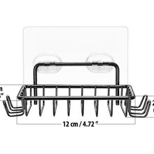Porte-savon mural en acier inoxydable noir, étanche, sans perçage, avec ventouses, pour usage hôtelier, design moderne - Product Image 5