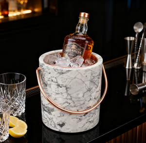 Cubo de hielo de mármol de fábrica personalizable-Soporte elegante para enfriador de vino y enfriador de cerveza para fiestas, bares, aceptar patrón personalizado - Product Image 2