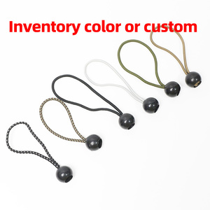 Corde elastiche a sfera da 6 pollici con corde elastiche elastiche lunghe da appendere per tende da sole regolabili per riparo, campeggio, carico, pali per tenda - Product Image 2