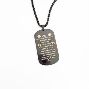 316L in acciaio inossidabile delicato Daddy Love pancione collana per accessori papà per essere un regalo posso essere <span class=keywords><strong>solo</strong></span> un bernoccolo ti <span class=keywords><strong>amo</strong></span> papà - Product Image 5