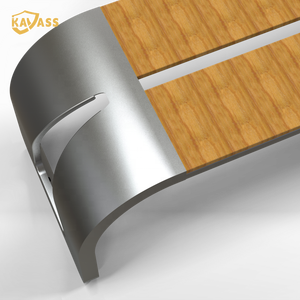 KAVASS屋外公共公園木木の木ラウンドモデンデザインガーデンベンチチェア家具 - Product Image 1