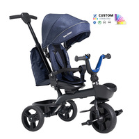 Poussettes pliables pour enfants, tricycles multifonctionnels pour bébés avec auvent, chariot, vélo pour tout-petits à 3 roues