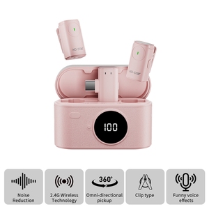 Micrófono de Condensador de Estudio, Inalámbrico, de Mano, Mini, con Cancelación de Ruido, Micrófono Lavalier Portátil - Product Image 1