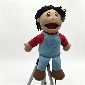 Marioneta de mano personalizada de niño humano, marioneta de ventriloguista con boca móvil, marioneta de peluche de personaje infantil - Product Image 4