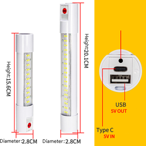 โคมไฟรถยนต์แบบชาร์จไฟได้ผ่าน USB | โคมไฟตรวจสอบแบตเตอรี่ลิเธียมความจุสูง | แถบไฟเตือนฉุกเฉินสีแดงสีน้ำเงิน - Product Image 4