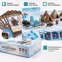 Jeu de cartes narratif solo avec kit de journalisation, générateur d'histoires certifié FSC pour une expérience immersive, boîte rigide avec couvercle coulissant