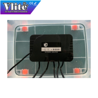 Distribuidor de Señal Vlite 12V con Atenuador Manual, Impermeable con Clasificación IP66, Interfaz RS-485 de 4 Canales, Distribuidor de Señal RDM/DMX512, 4 Entradas y Salidas DMX