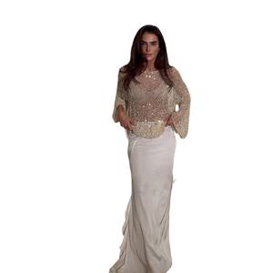 Ropa de <span class=keywords><strong>Punto</strong></span> de Alta Gama para <span class=keywords><strong>Mujer</strong></span>, Estilo Coreano, Sexy, Transparente, con Lentejuelas, Moda Otoñal Europea y Americana - Product Image 5