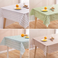 Nappe de Table PEVA en treillis, taille personnalisée, décoration pour la maison, 1 pièce