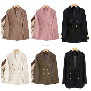 <span class=keywords><strong>Chaqueta</strong></span> de Oficina de Manga Larga de Color Sólido para <span class=keywords><strong>Mujer</strong></span>, <span class=keywords><strong>Talla</strong></span> <span class=keywords><strong>Grande</strong></span>, Conjunto de <span class=keywords><strong>Traje</strong></span> Mini para Negocios - Product Image 1