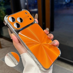 Coque de téléphone portable antichoc en électroplatine laser simple pour <span class=keywords><strong>iPhone</strong></span> 17 Pro Max 16 15 14 <span class=keywords><strong>13</strong></span> Protection des quatre coins Couverture arrière - Product Image 1