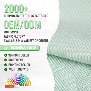 Popular Selling Organic Heavy Brushed Jersey Knit Fabric 100% Cotton French Terry Fabric for Hoodies - Product Image 2