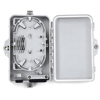Boîtier de terminaison optique mural 4 cœurs ABS+PC pour câble de branchement intérieur FTTH PC-FDB-008