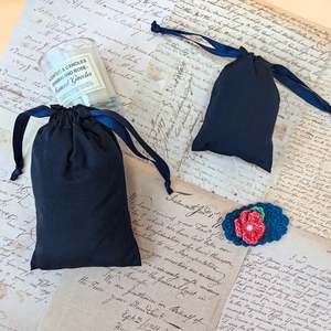 Personalized Solid Color Recycled Cotton Drawstring Jewelry Dust Bags for <b>Gift</b> Wrapping Clothing Crafts Stickers - Product Image 3